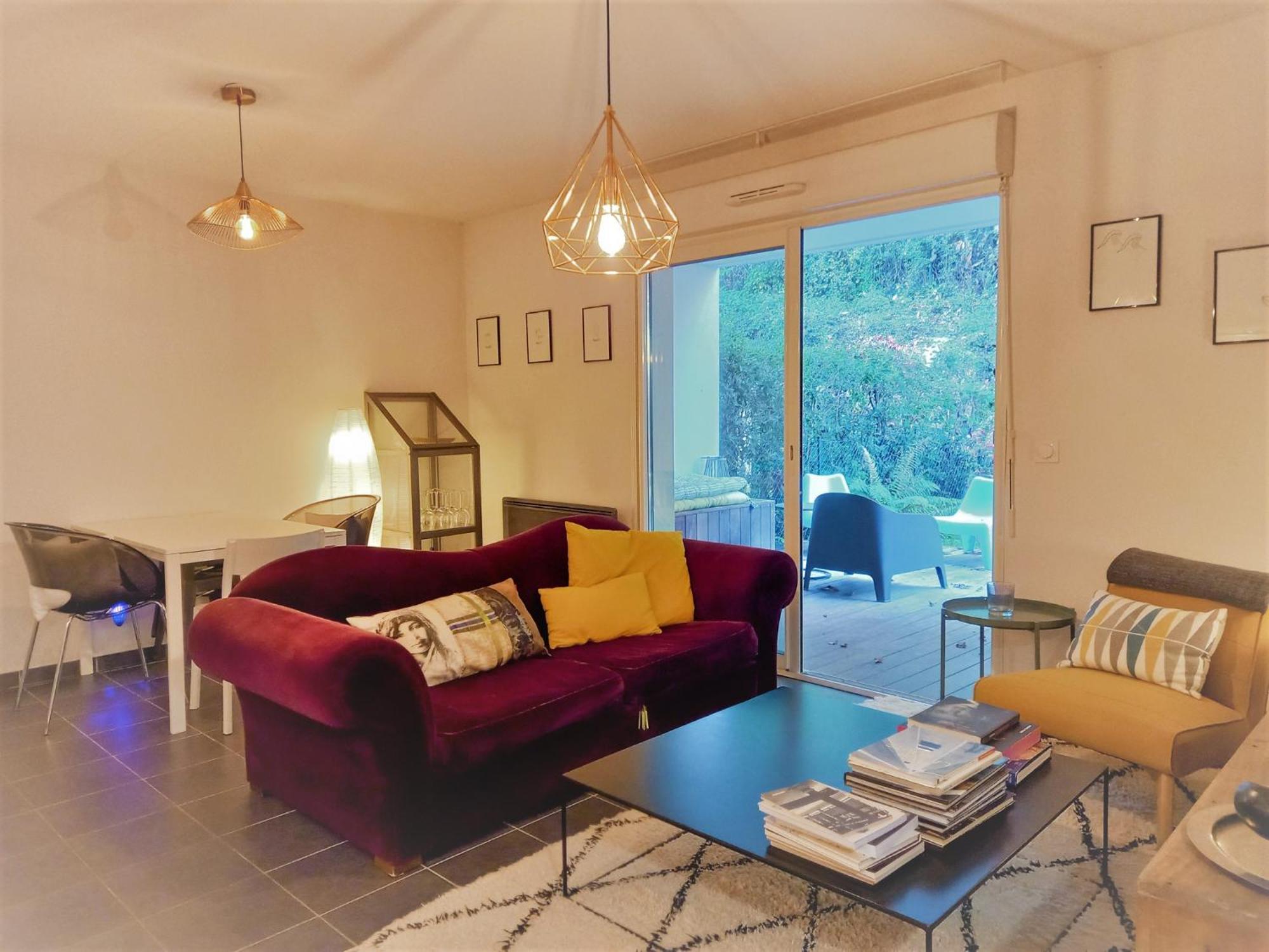 Апартаменты T2 Entre Ocean Et Montagnes*Jardin*Wifi Gratuit* Юстарис Экстерьер фото